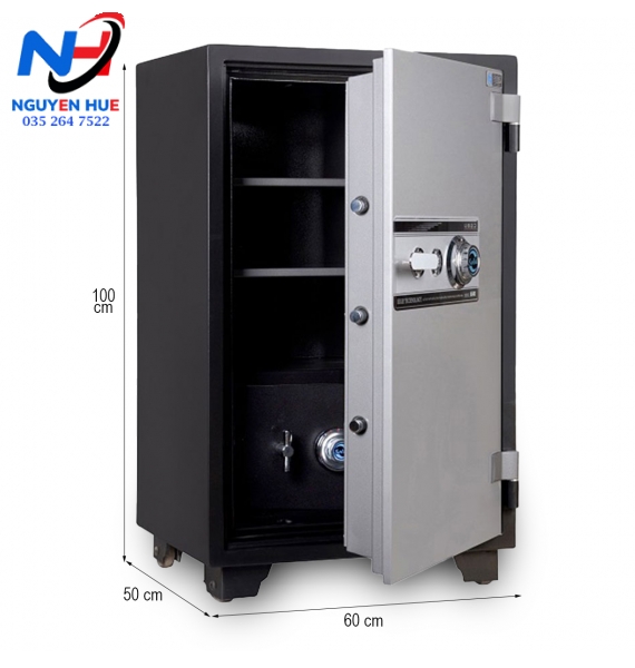 KÉT SẮT CHỐNG CHÁY SOLID SLS-100C KHÓA CƠ BẢO MẬT CÔNG NGHỆ HÀN QUỐC