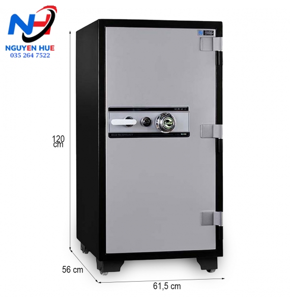 KÉT SẮT CHỐNG CHÁY SOLID SLS-120C KHÓA CƠ BẢO MẬT CÔNG NGHỆ HÀN QUỐC