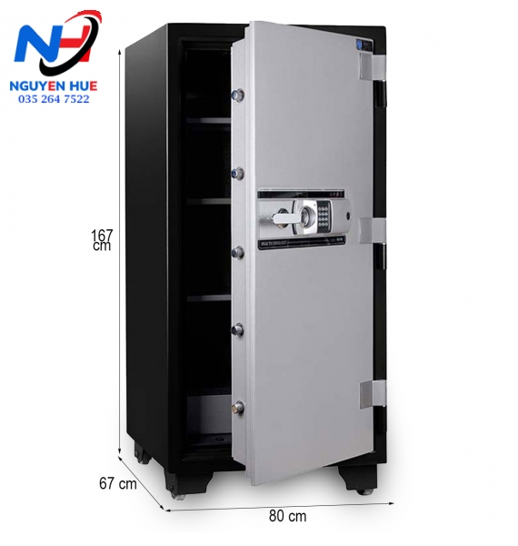 KÉT SẮT CHỐNG CHÁY SOLID SLS-167E KHÓA ĐIỆN TỬ BẢO MẬT CÔNG NGHỆ CAO HÀN QUỐC